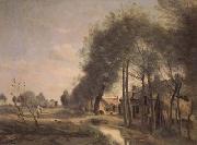 Jean Baptiste Camille  Corot, La route de Sin-le-Noble (mk11)